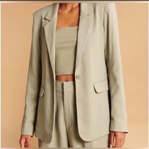 Abercrombie & Fitch Sage Green Blazer